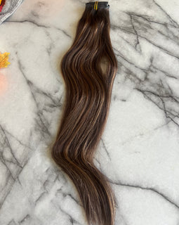 Mocha Blend clip-in set