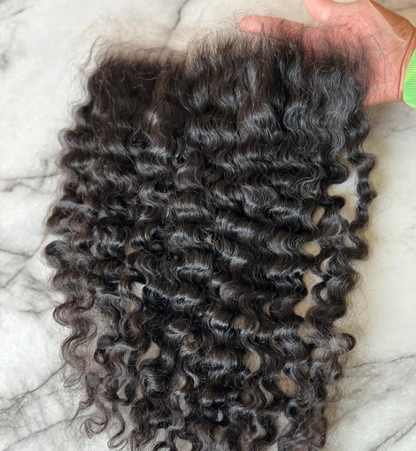 Burmese Curly hd lace frontal 13x6