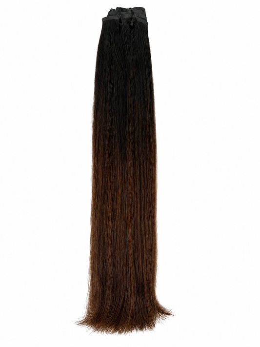 Ombré Mocha seamless clip-in set