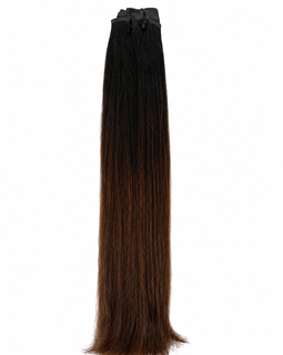 Ombré Mocha seamless clip-in set