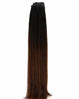 Ombré Mocha seamless clip-in set
