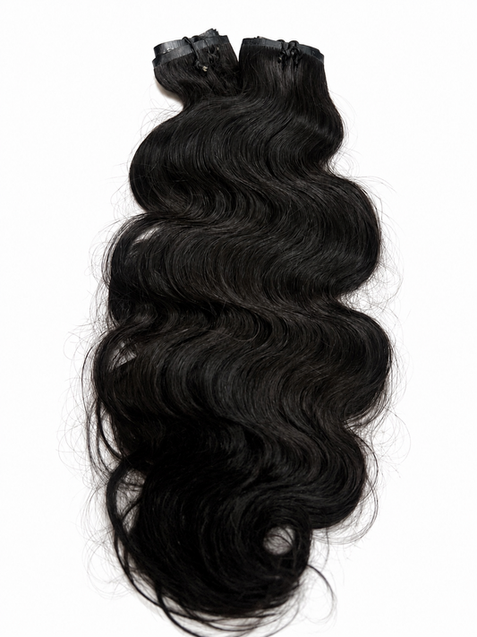 Cambodian Coarse Wavy Seamless Clip-ins